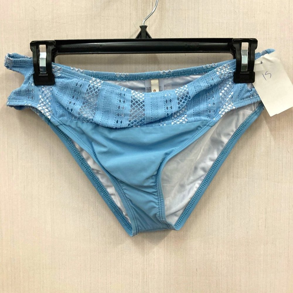 Ella Moss Baby Blue Lace Detail swim bottom M NWT